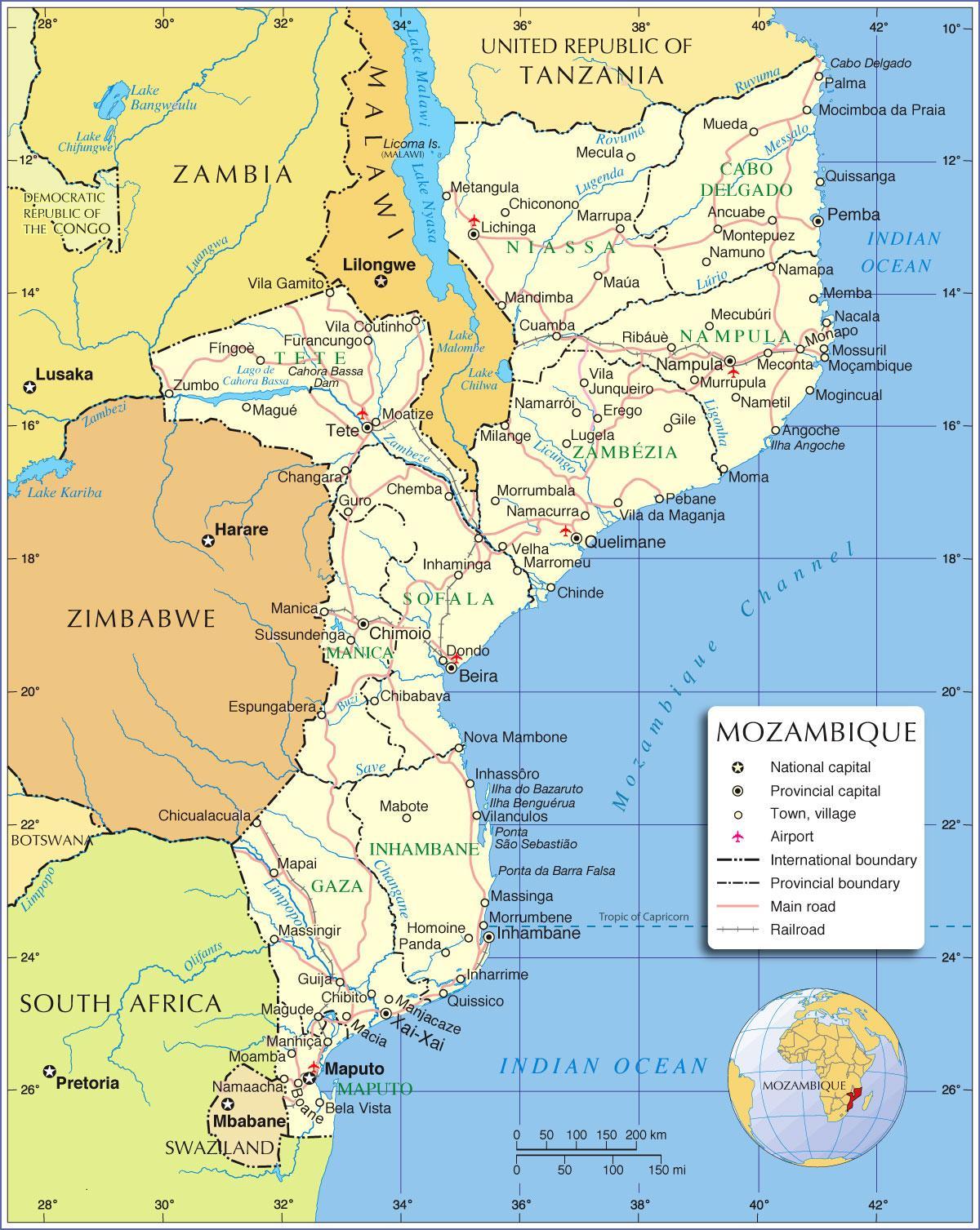 Mozambiku hartë lumenjtë