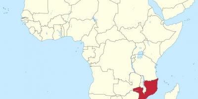 Harta e Mozambik afrikë